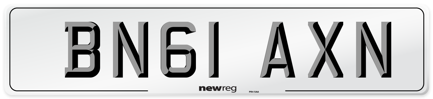 BN61 AXN Number Plate from New Reg